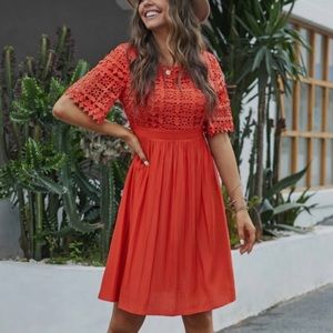 Red/orange dress from PetalLush